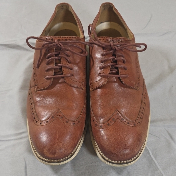 Cole Haan Tan Leather Grand 0S Oxfords - Picture 2 of 7